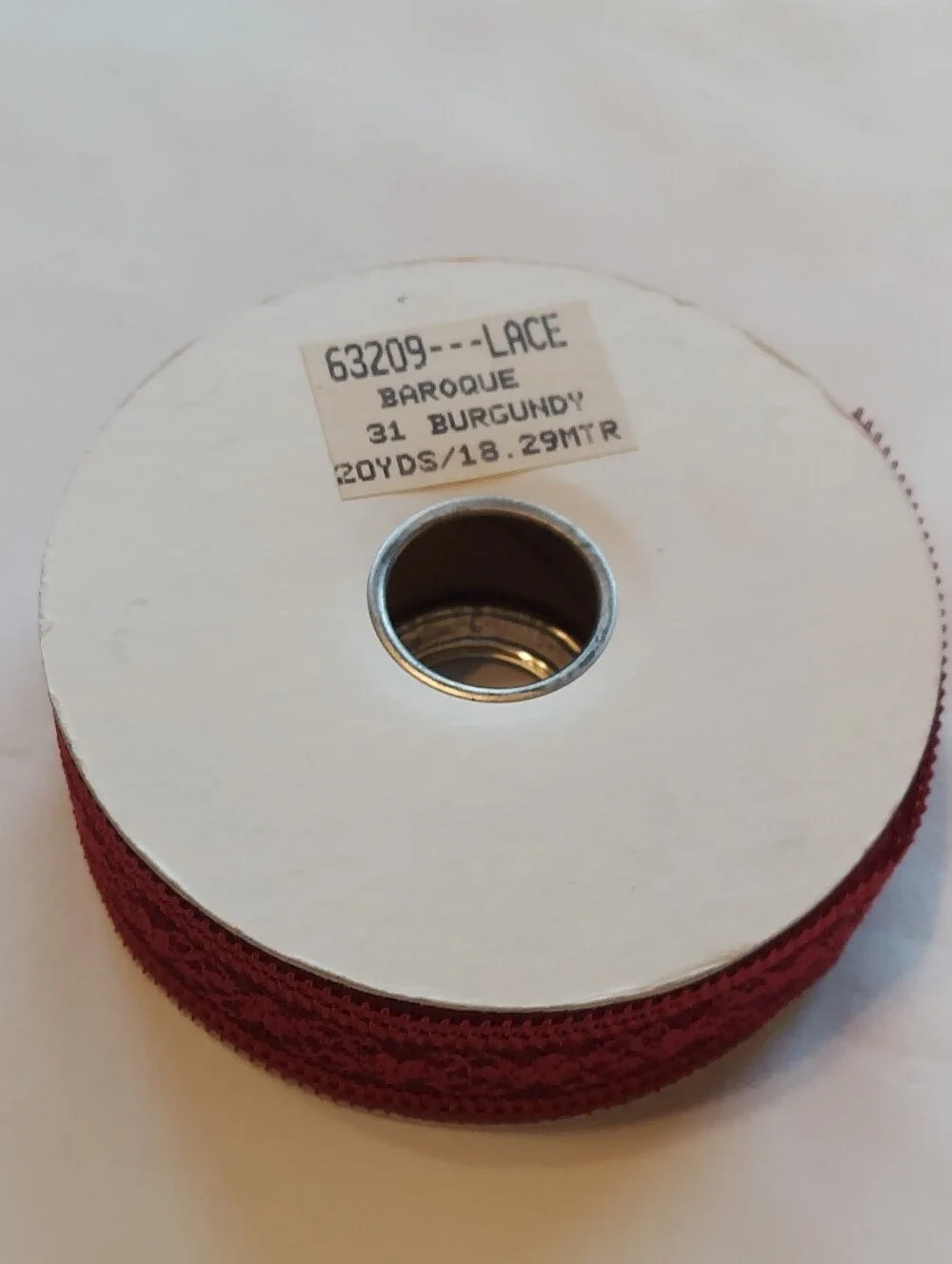 New Ribbon Lot, Baroque Burgandy Lace, Serenade Burgandy Lace, Pearl Trim Sheer